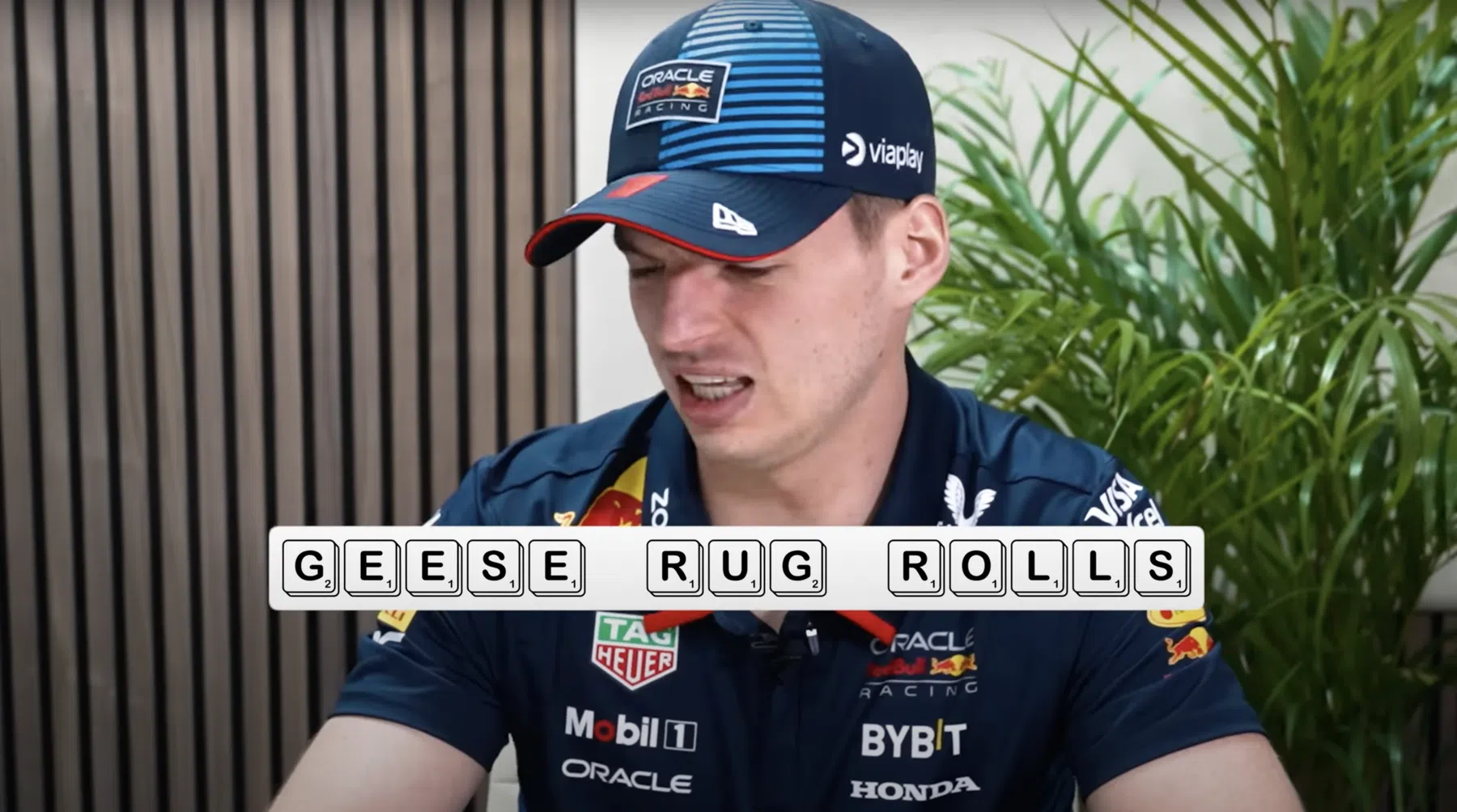 Verstappen and Perez solve anagrams F1 drivers