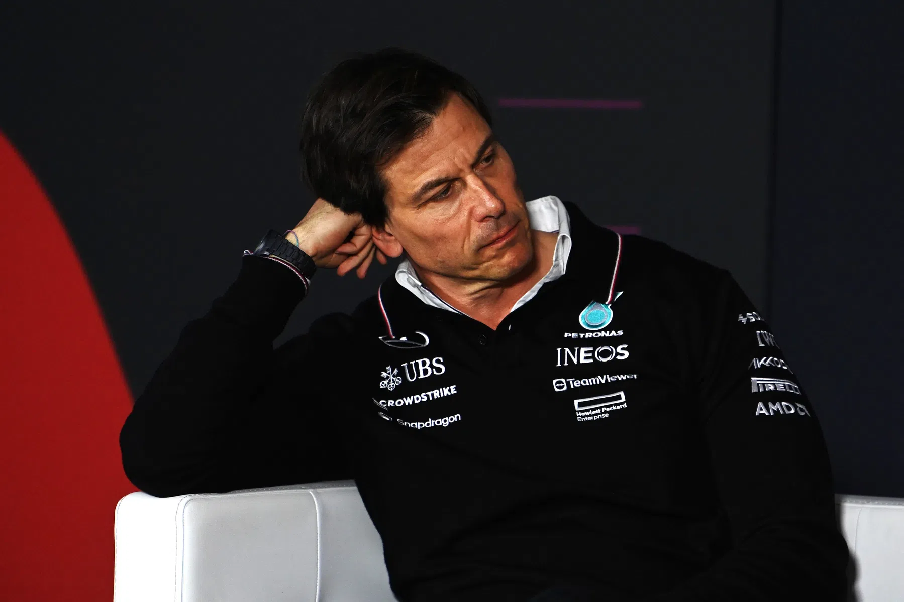 reaction from wolff after mercedes crash at imola