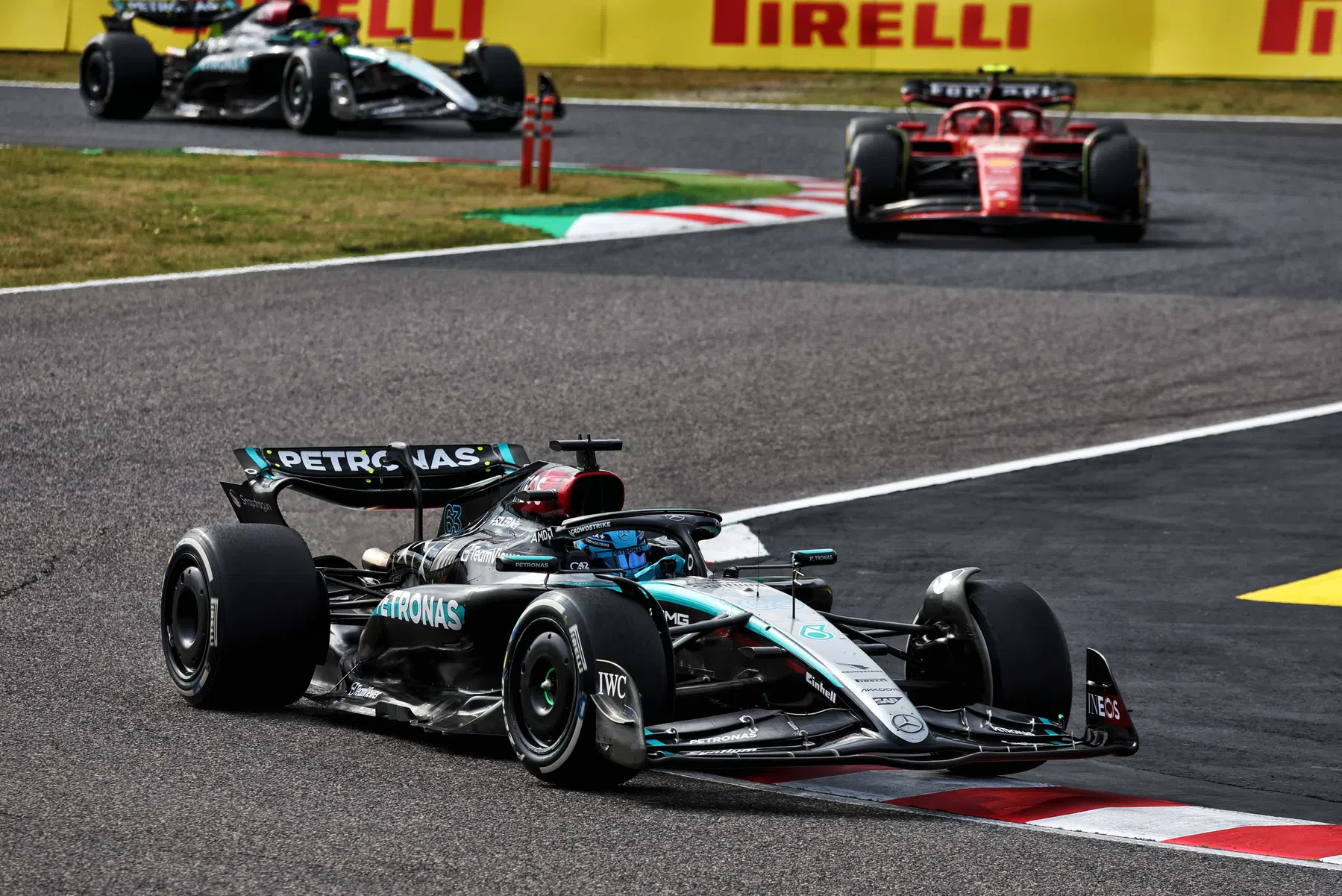 coureurs moeten naar de stewards na de grand prix van japan