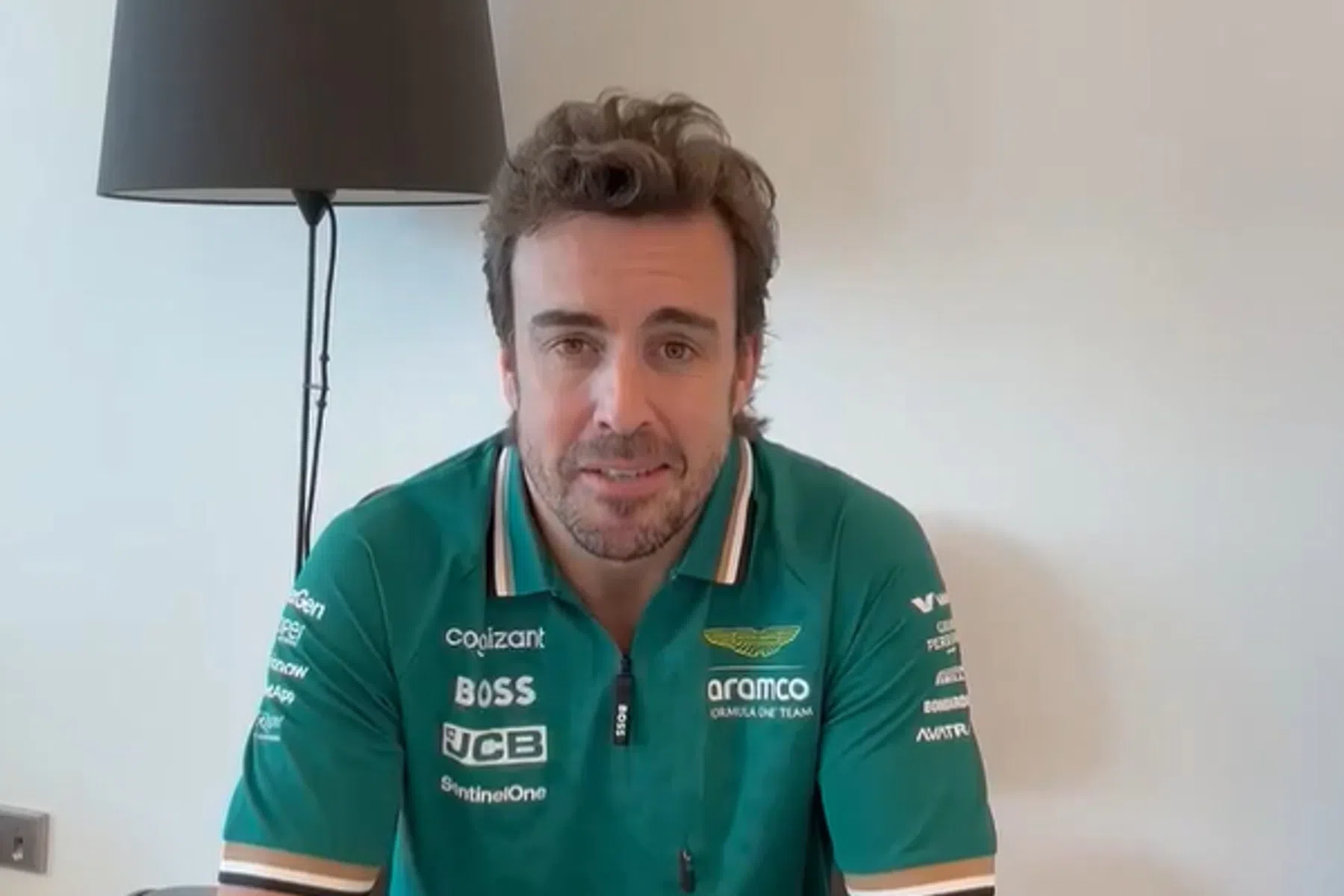 video fernando alonso first reaction contract extension