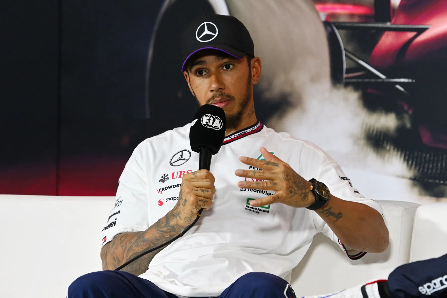 hamilton critical of his mercedes' performance