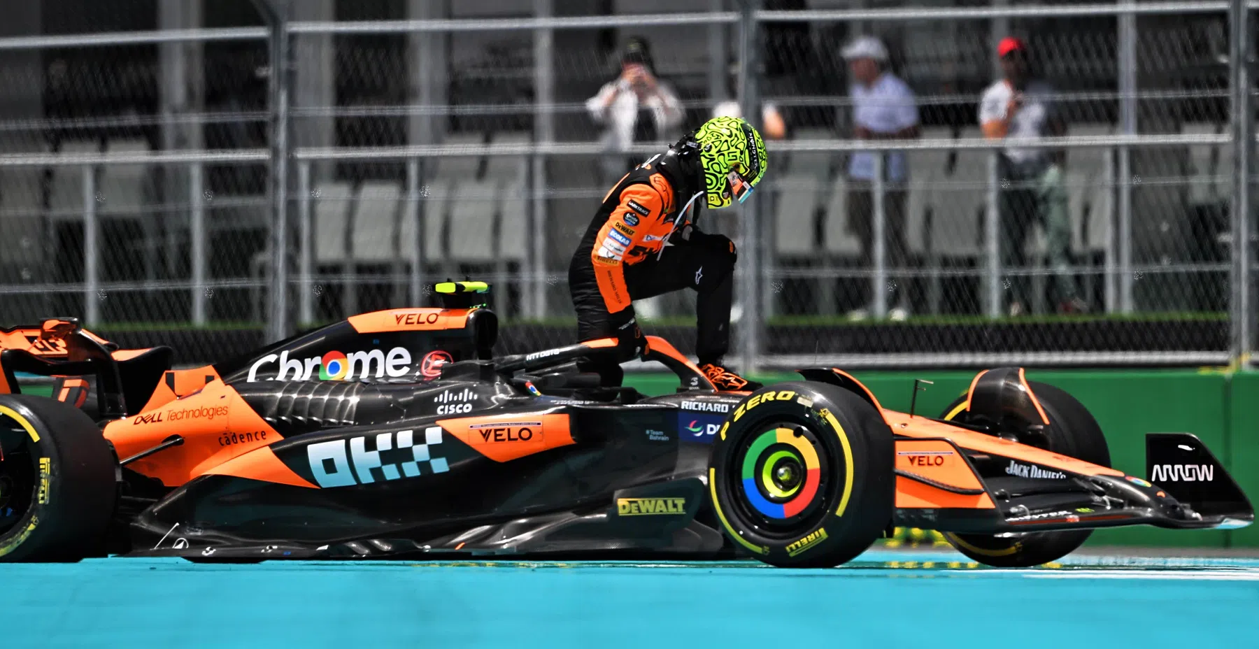 hefty fine for Norris after sprint race Miami