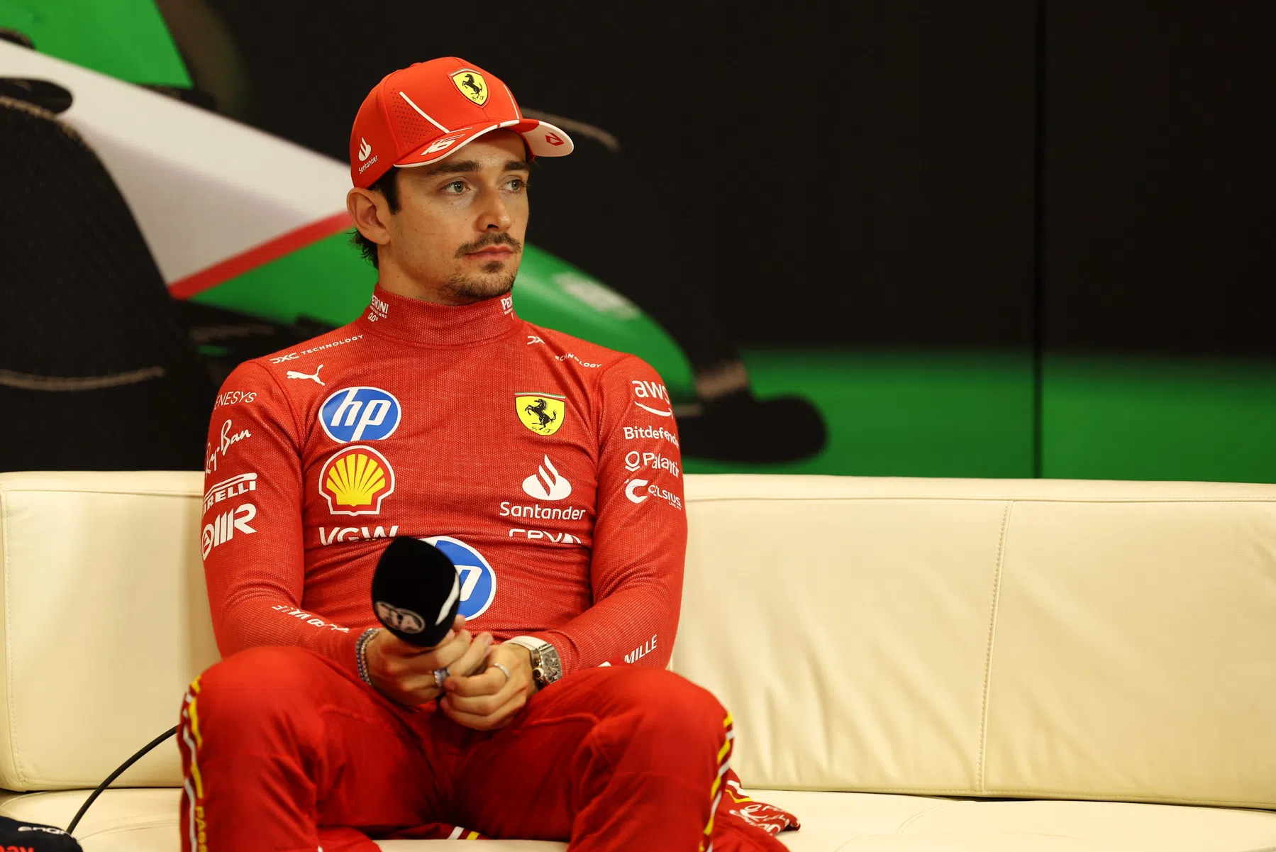 Charles Leclerc reaction to imola grand prix