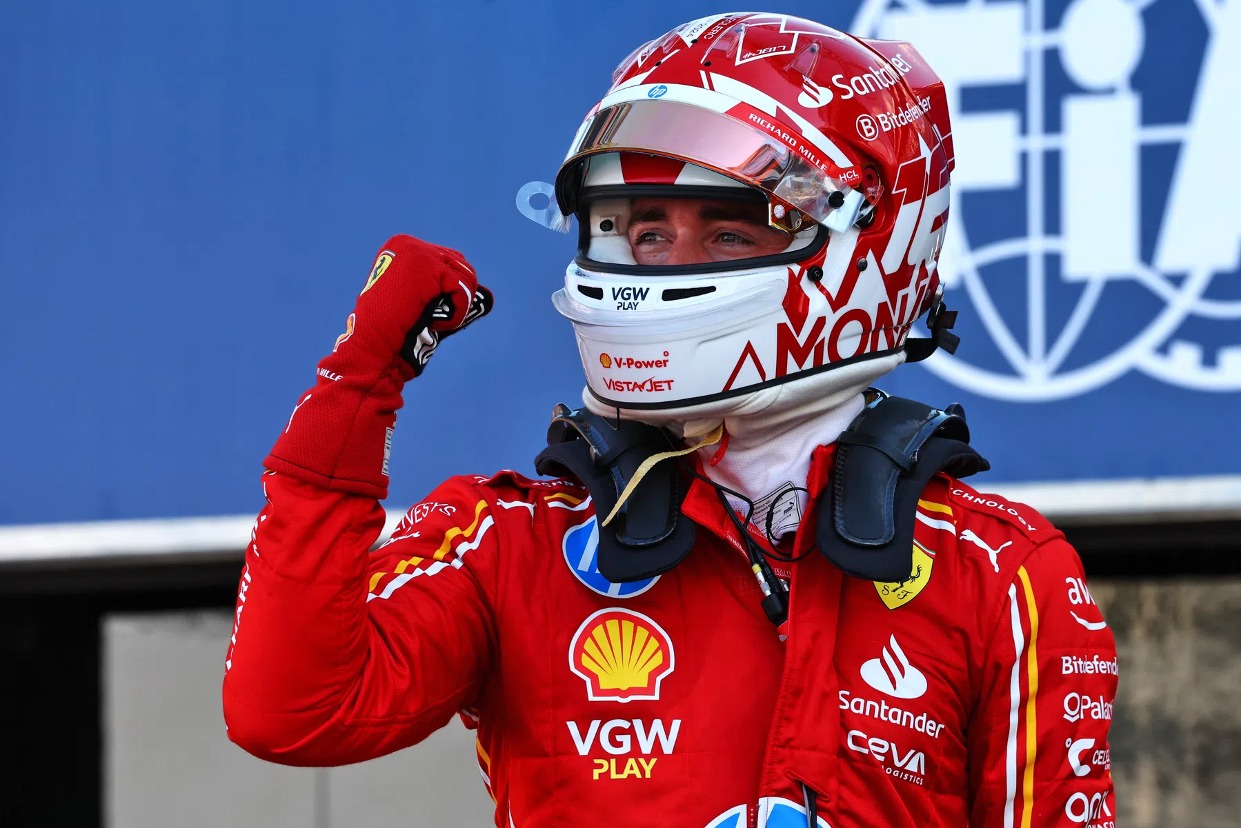 Charles Leclerc réagit à sa victoire à Monaco