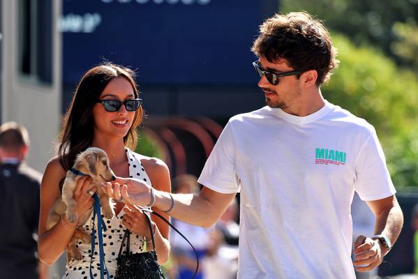 who is Charles Leclerc's girlfriend Alexandra Saint Mleux