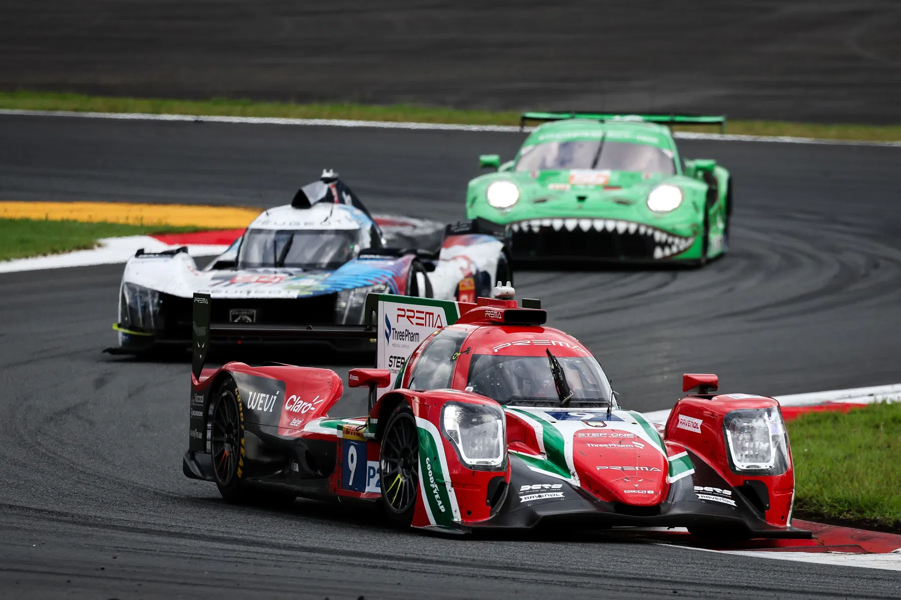 Rain shakes up the standngs after two hours in Le Mans