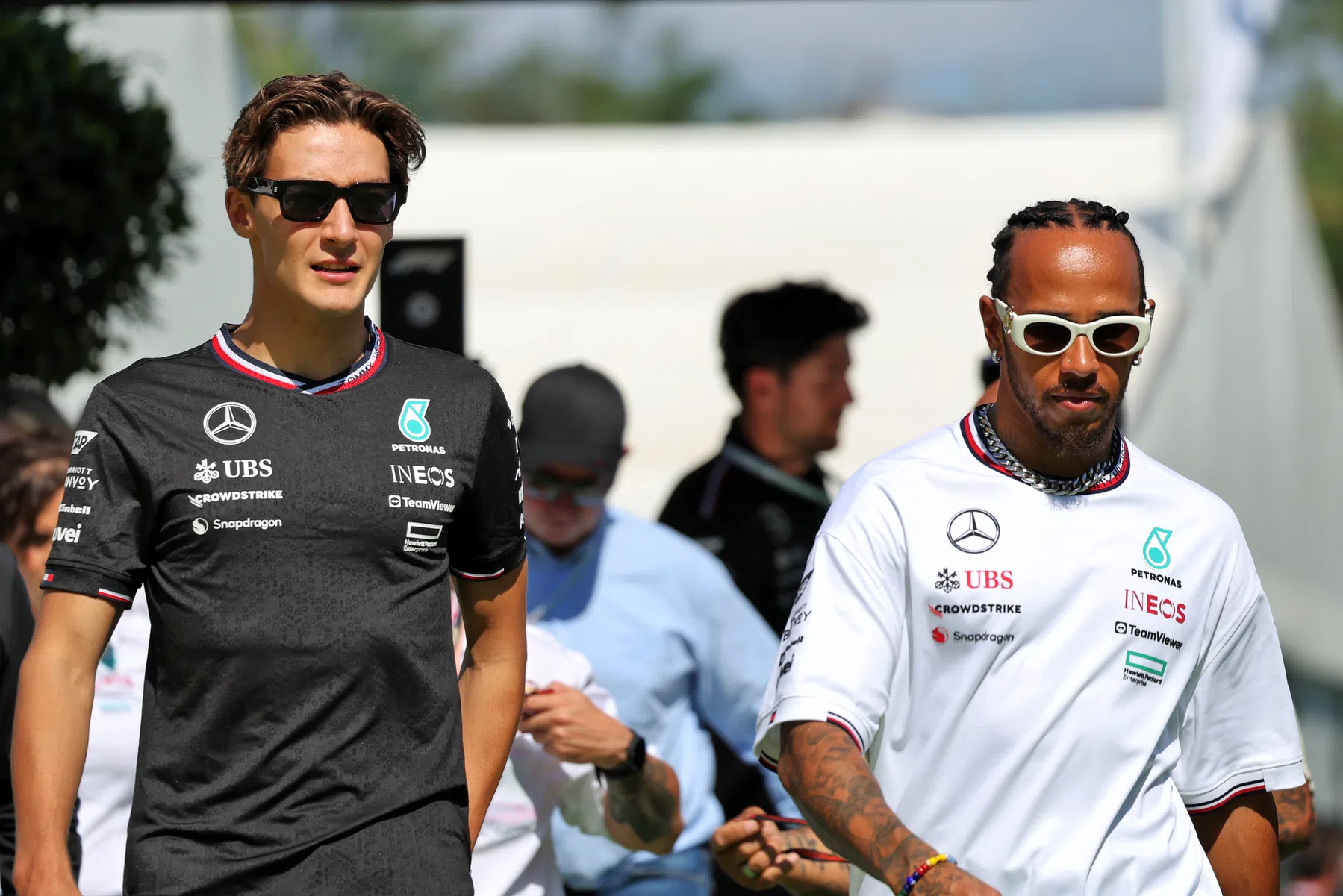 Russell niet blij met Hamilton tijdens kwalificatie GP Spanje 