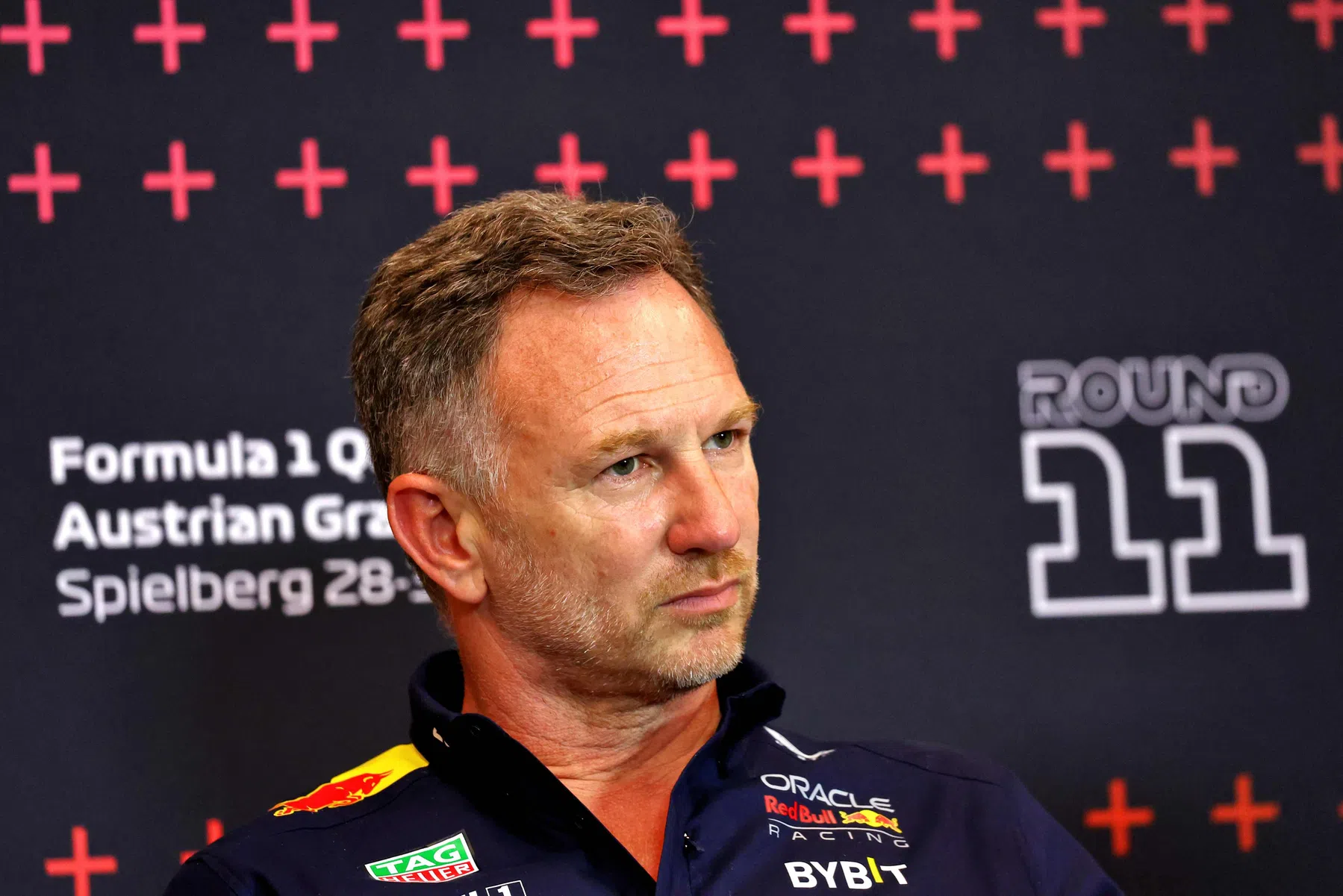 Horner reacts after sprint qualifying Red Bull Racing