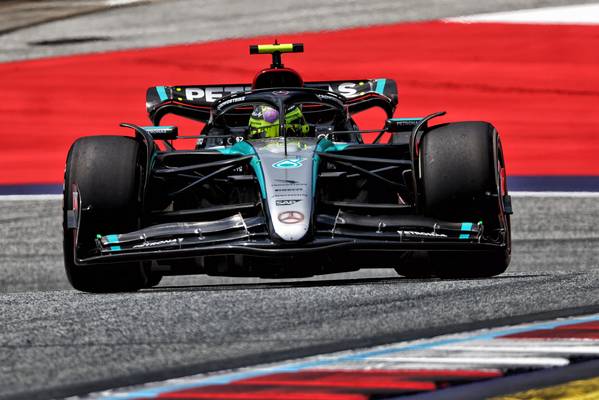 Shovlin Mercedes reacciona al sprint en la clasificación del GP de Austria