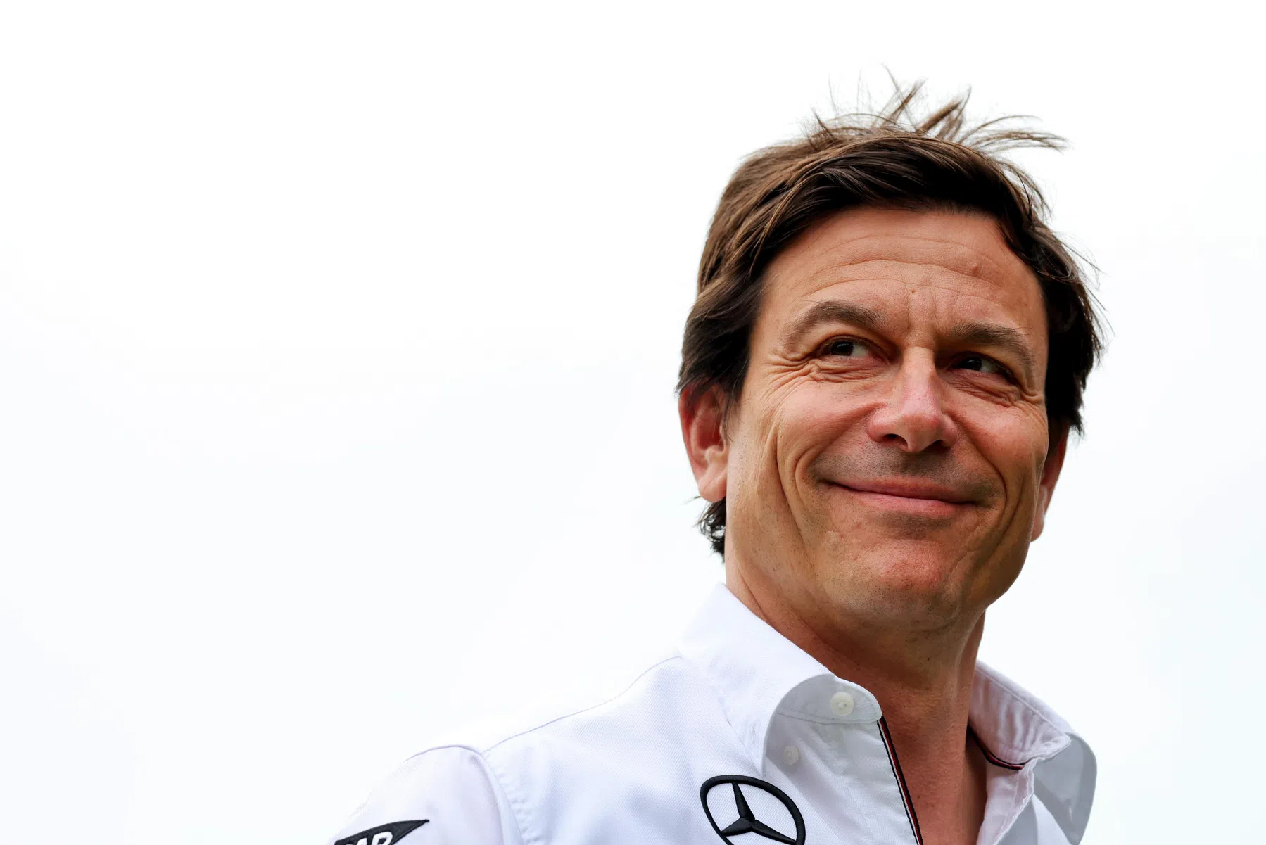 Wolff laughs at silly comment from Horner