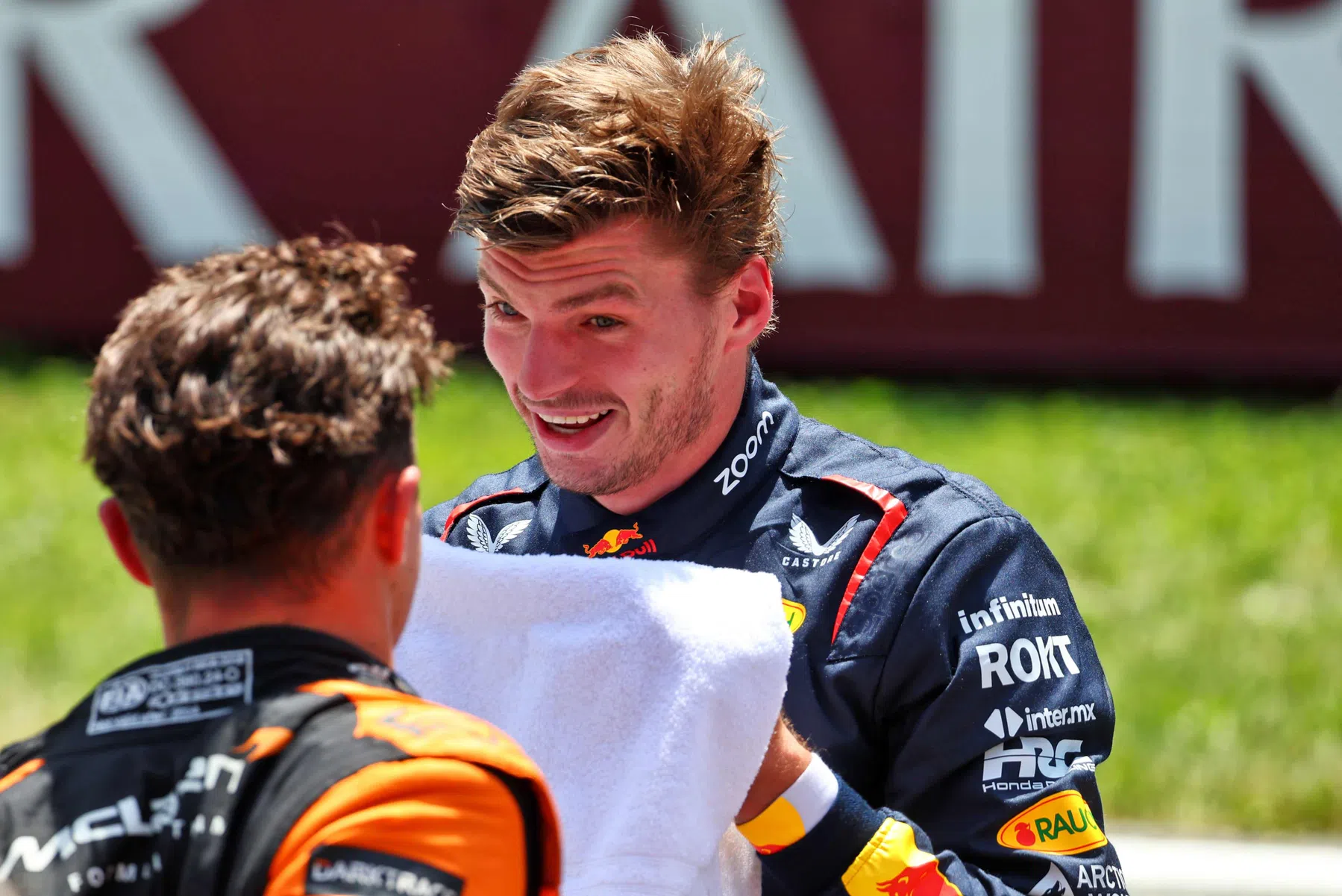 Verstappen reacts after fight with Norris