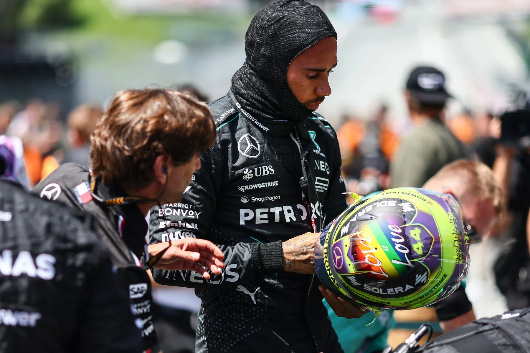 Hamilton kan mogelijk een straf krijgen voor GP Oostenrijk 