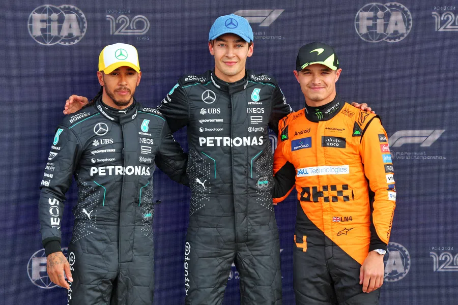 A British one-two-three for Sunday's British Grand Prix