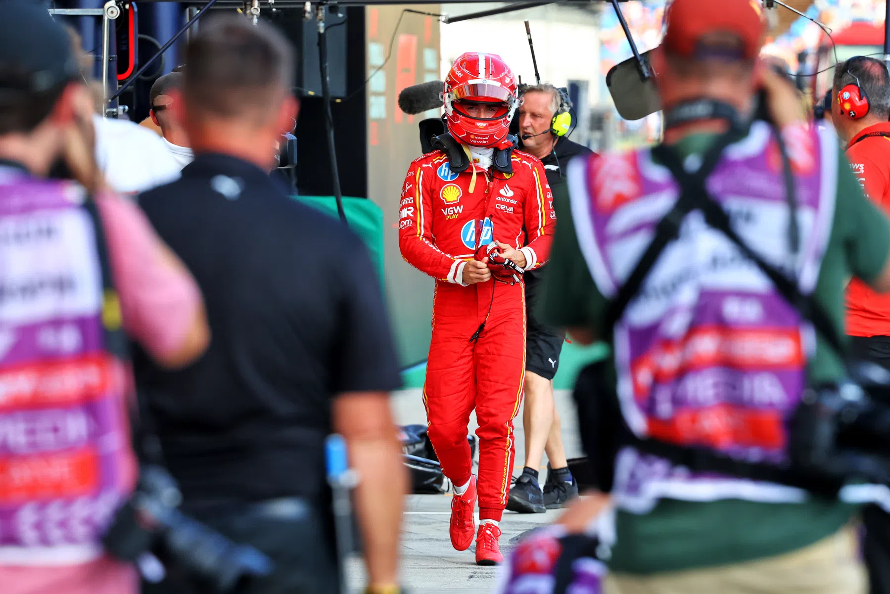 Charles Leclerc et Carlos Sainz au Grand Prix de Hongrie