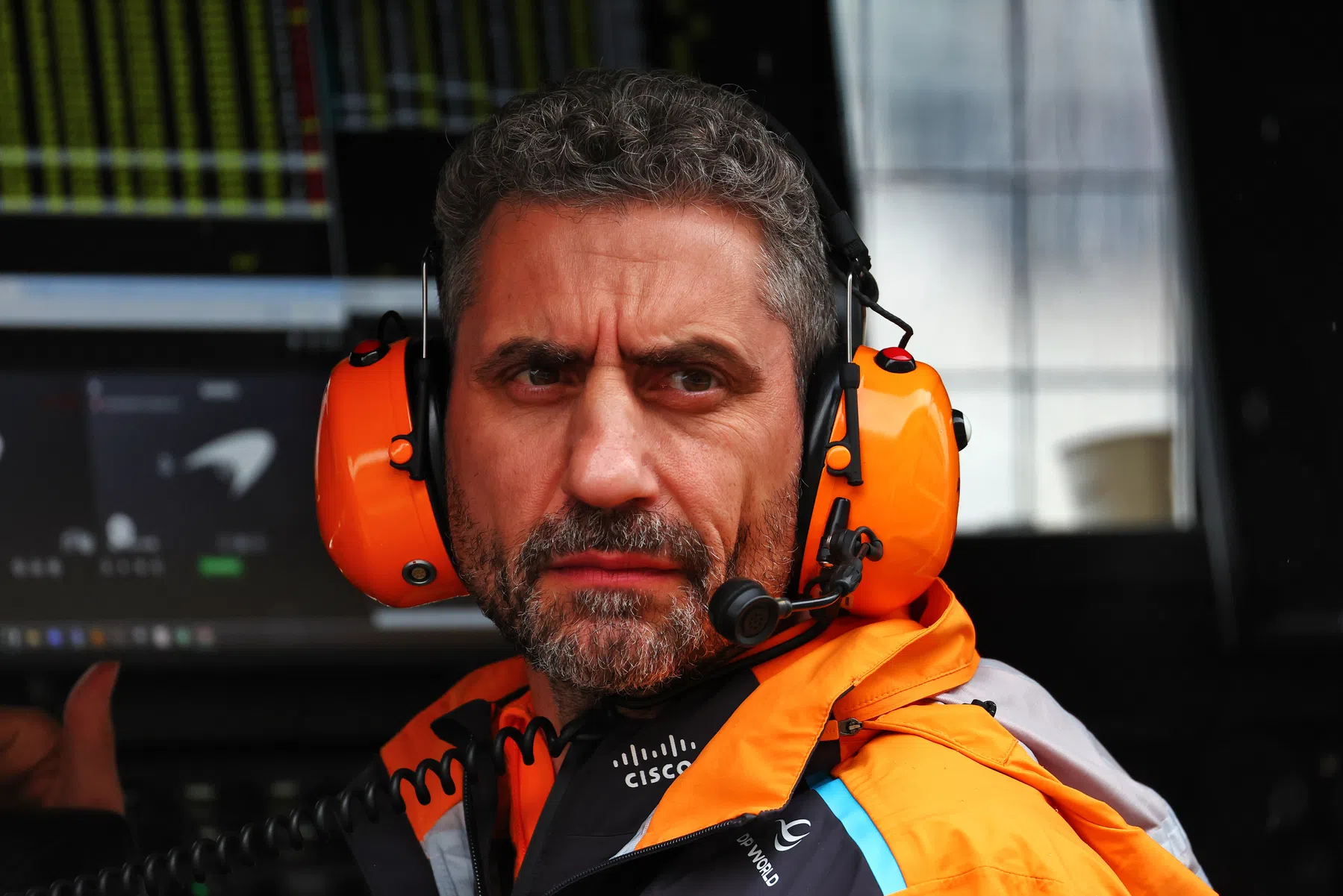 andrea stella reacts to the team orders from mclaren at the hungarian gp