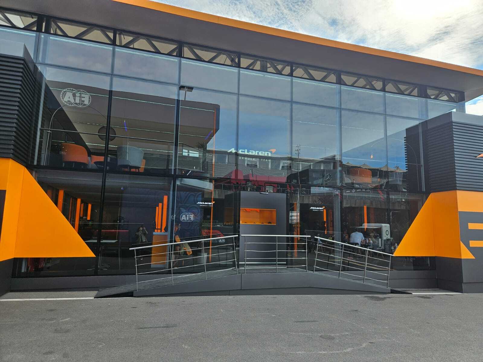 Repairs complete on McLaren hospitality unit