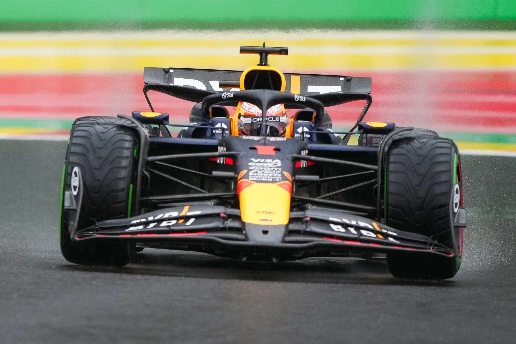 Max Verstappen swears on team radio in Belgium