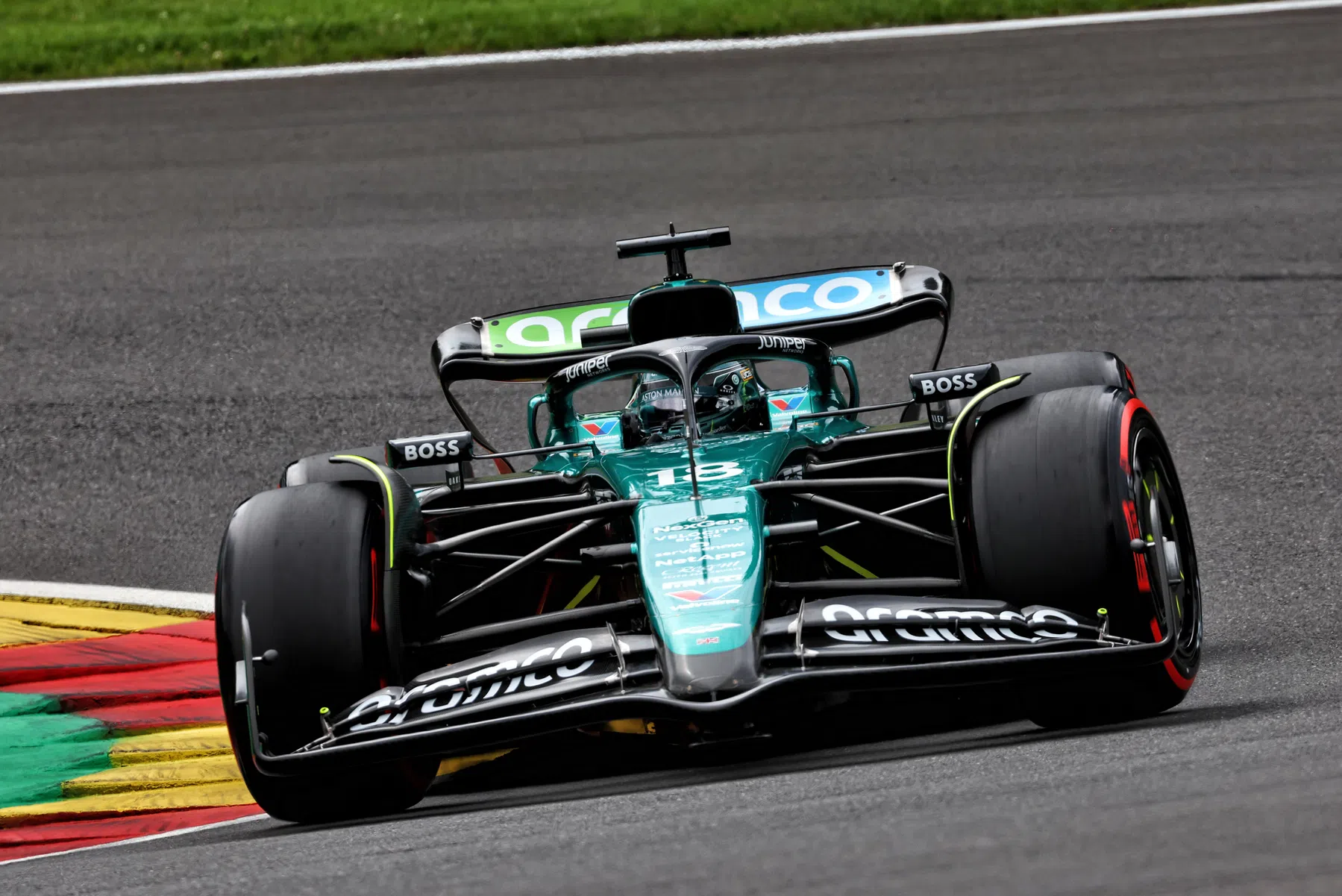 Rote Flagge durch Stroll im FP3 Spa