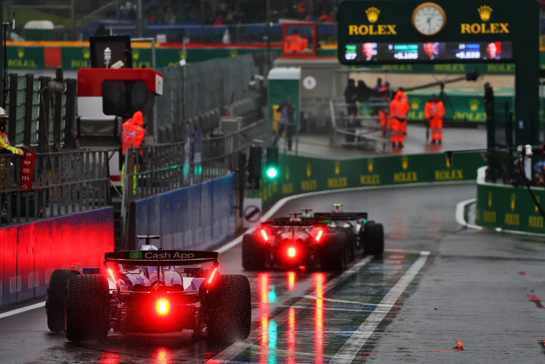 F2 sprint race off for now due to extreme rain