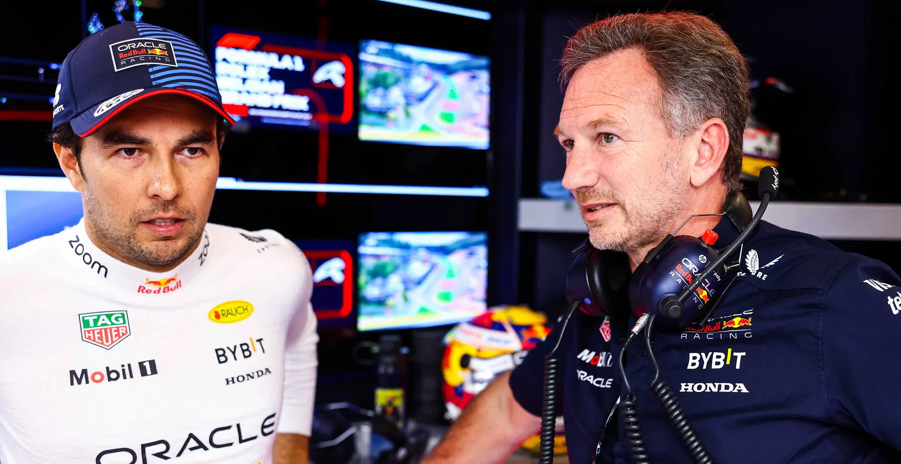 Horner no dia da filmagem do VCARB e do Red Bull Perez