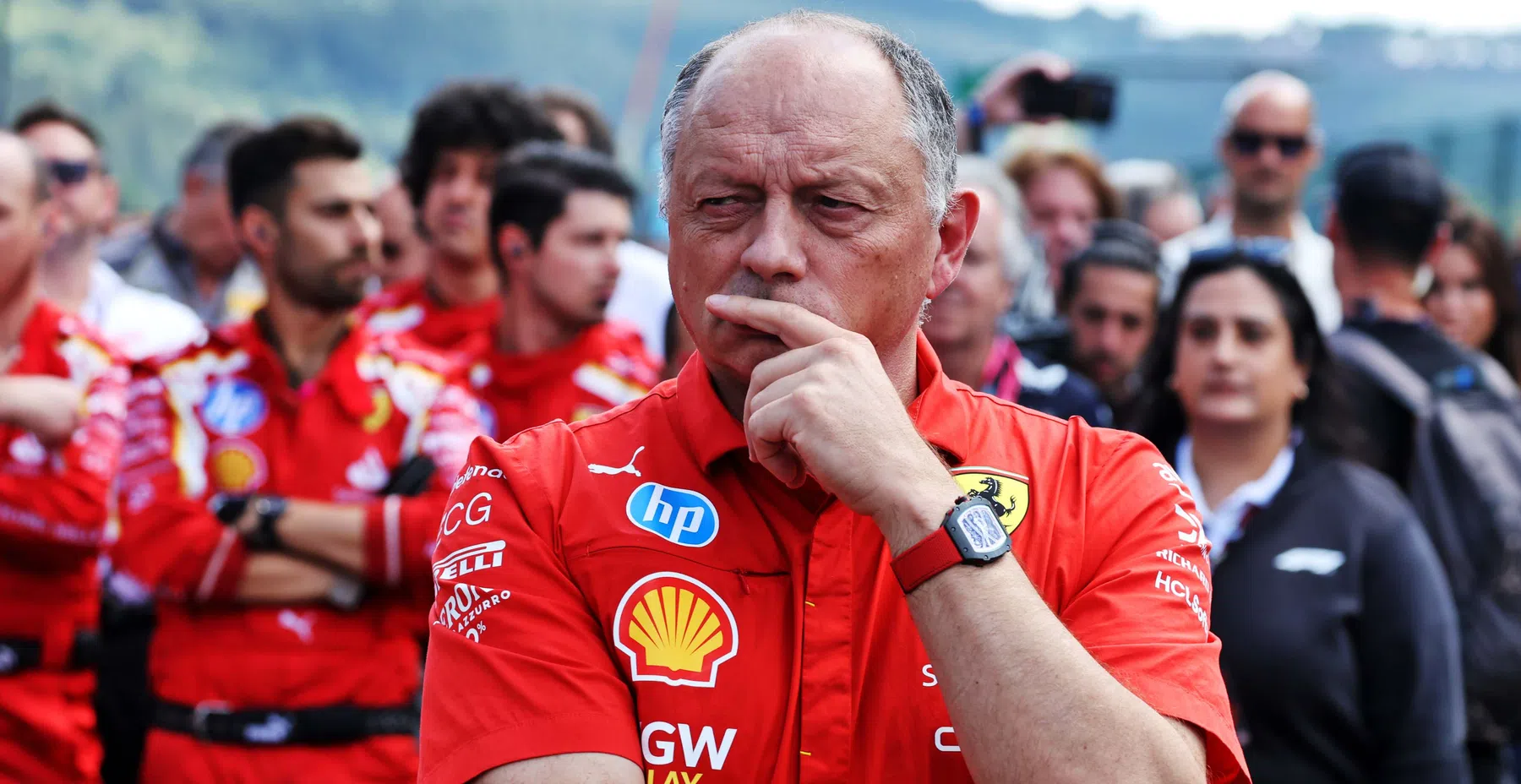 Vasseur, le patron de l'équipe Ferrari, parle de rebondir en 2024