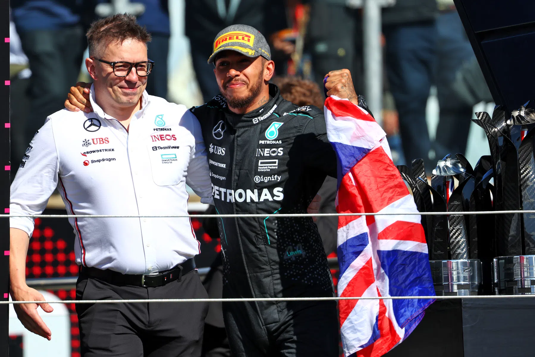 Lewis Hamilton sulla permanenza di Peter Bonnington alla Mercedes