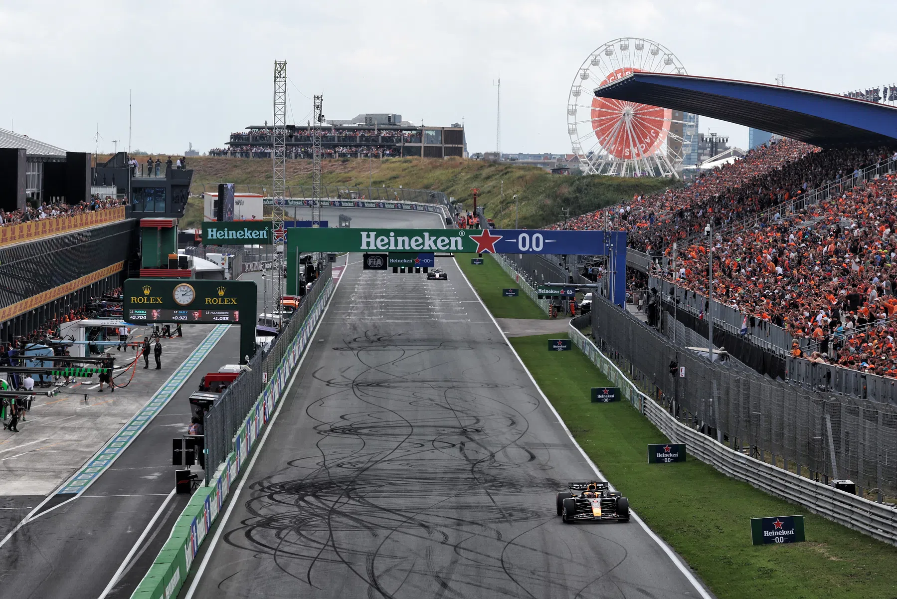 The final starting grid for the Dutch Grand Prix