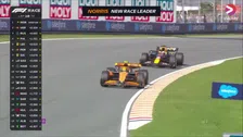 Thumbnail for article: Norris pakt leiding terug van Verstappen in GP Nederland, Red Bull worstelt met banden