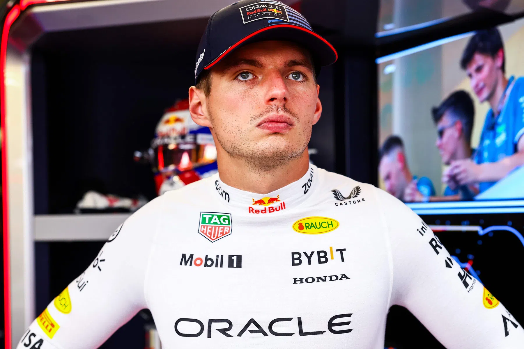 Max Verstappen reaction after free practice in Monza on Friday