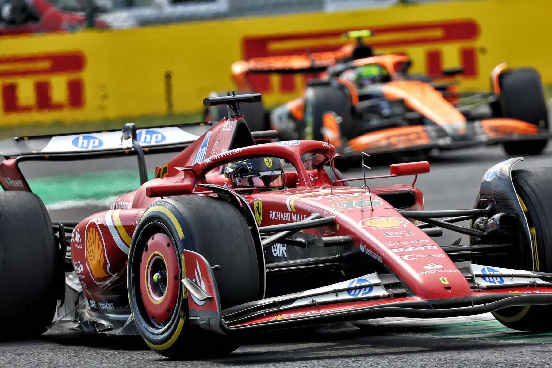 Charles Leclerc y Ferrari ganan el GP de Italia y Lando Norris fracasa