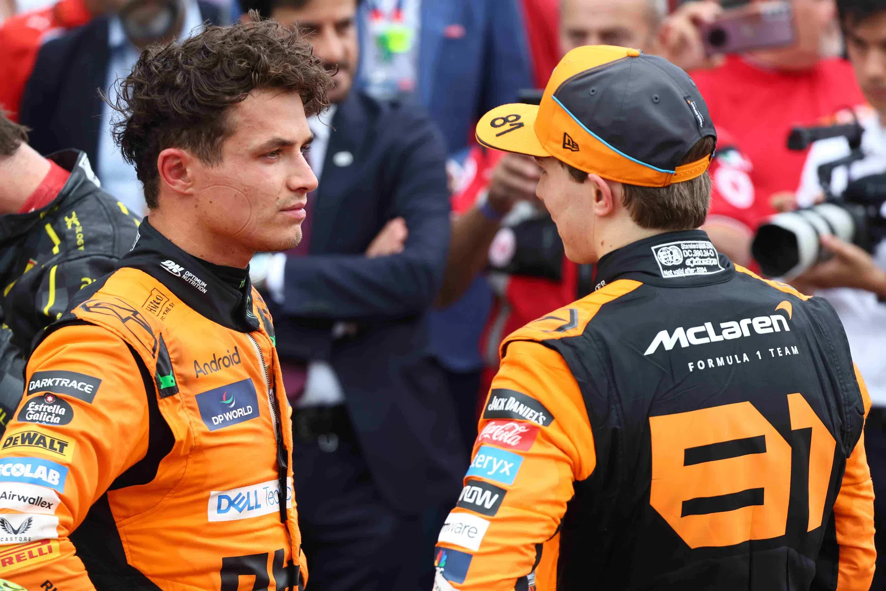 Lando Norris se esquiva de perguntas sobre a batalha com Max Verstappen após Monza