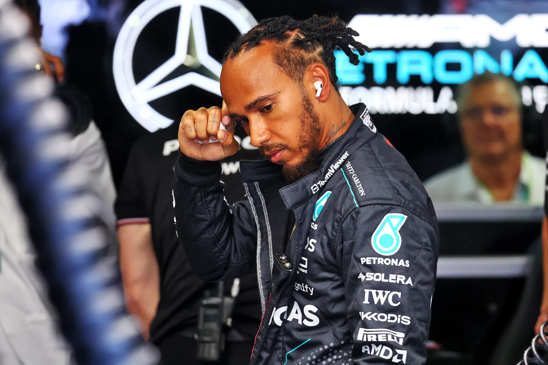 Lewis Hamilton teleurgesteld na F1 Grand Prix van Italië