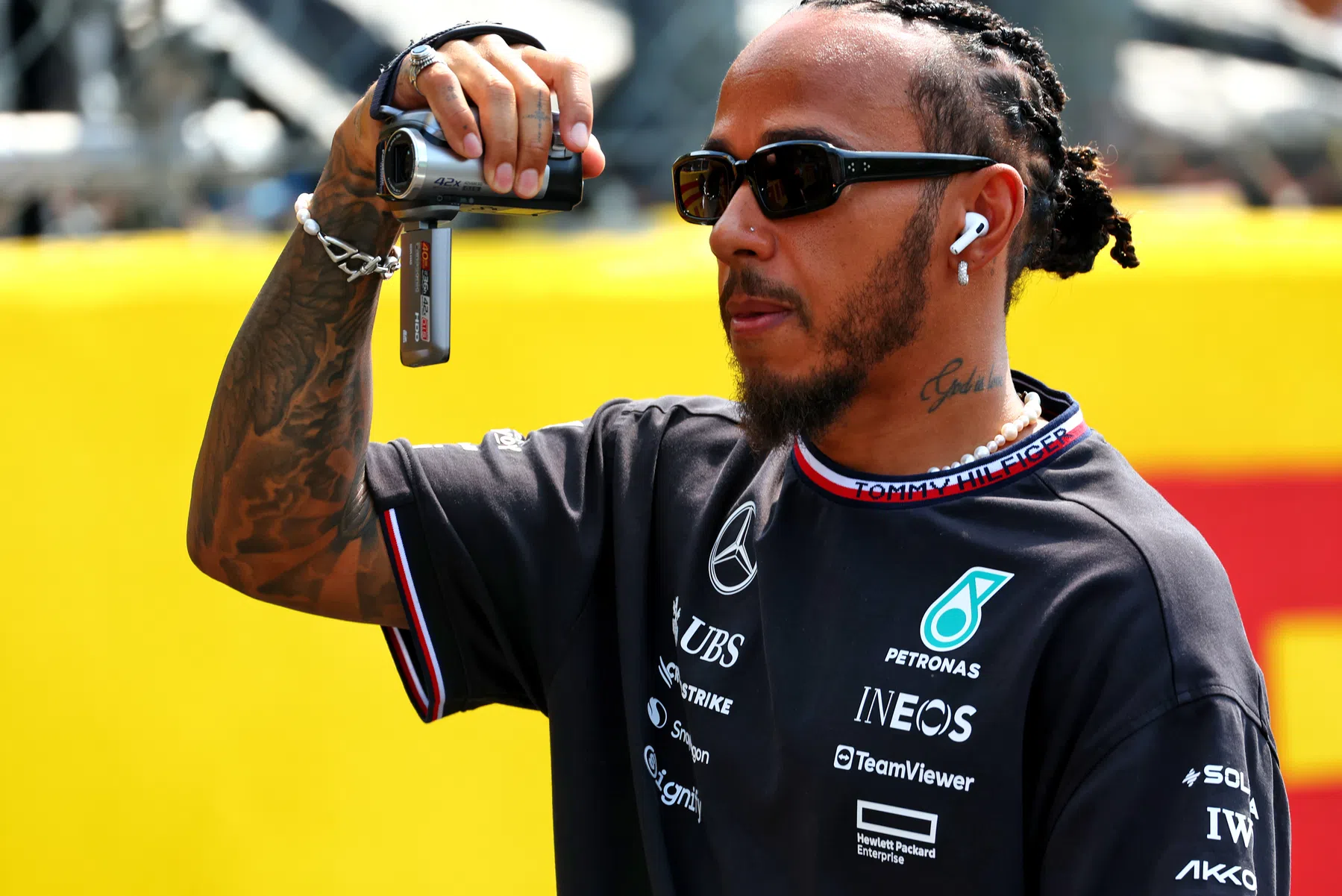 Lewis Hamilton reviews McLaren F1 at the Italian Grand Prix