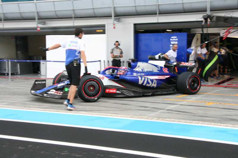 F1 Test Pirelli Liam Lawson et Ferrari en Italie