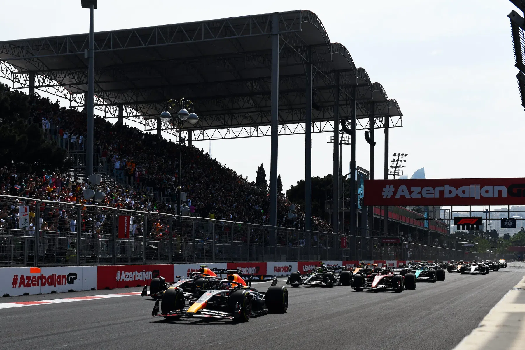 Baku City Circuit in Azerbeidjzan wordt voor Formule 1 race aangepast