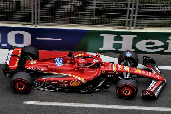 F1 Azerbaijan GP Qualifying Leclerc pole Max Verstappen Norris P17