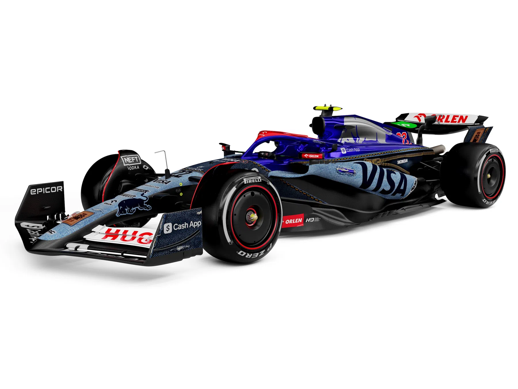 VCARB and Hugo Boss create special F1 car for Singapore Grand Prix