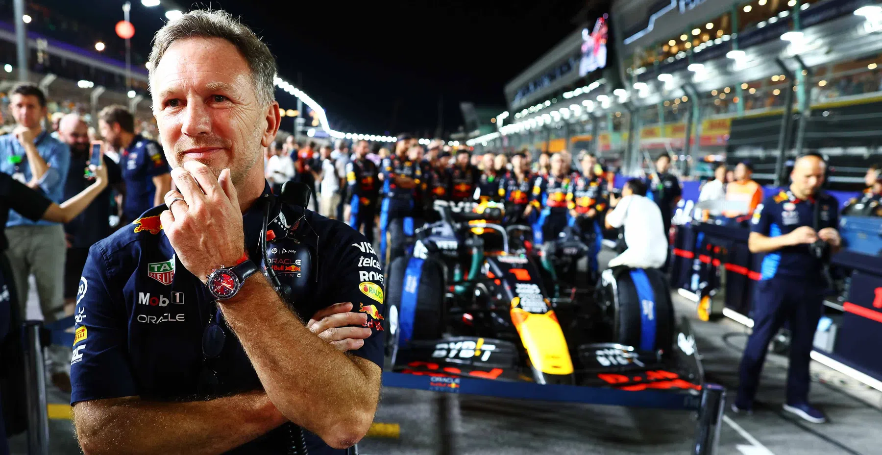 Christian Horner habla de Max Verstappen y Lando Norris en el GP de Singapur