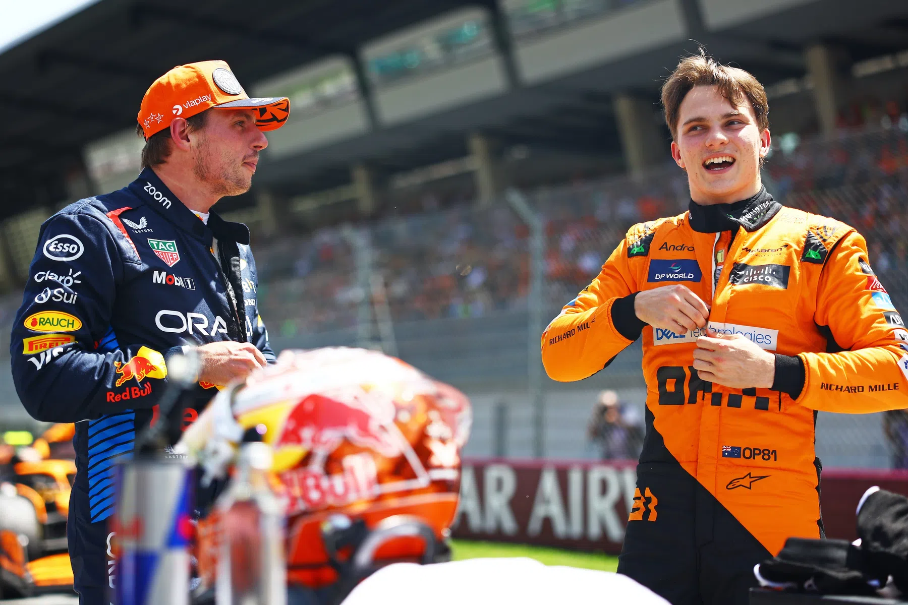 Oscar Piastri apprezza il sostegno di Max Verstappen