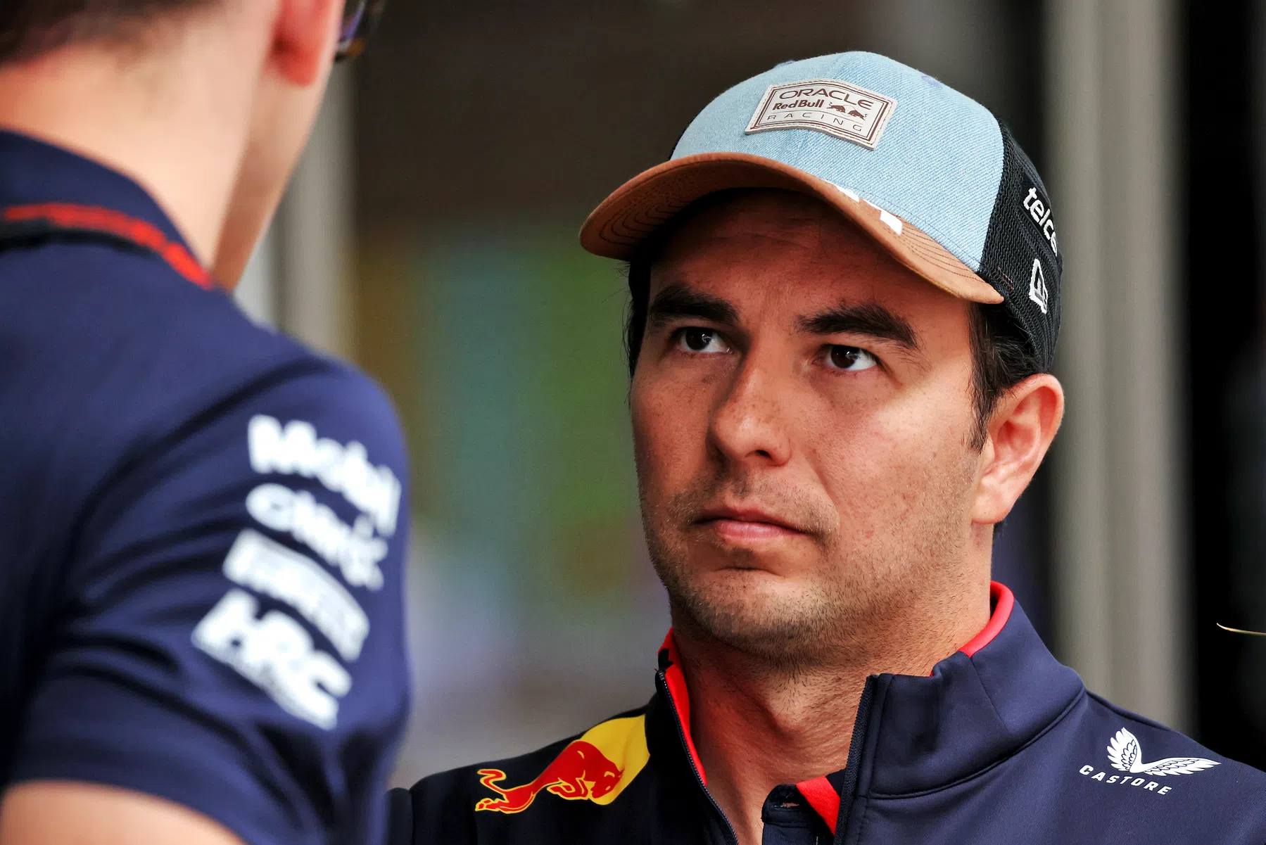 sergio perez em um fim de semana crucial de corrida de f1 para a red bull no gp dos eua