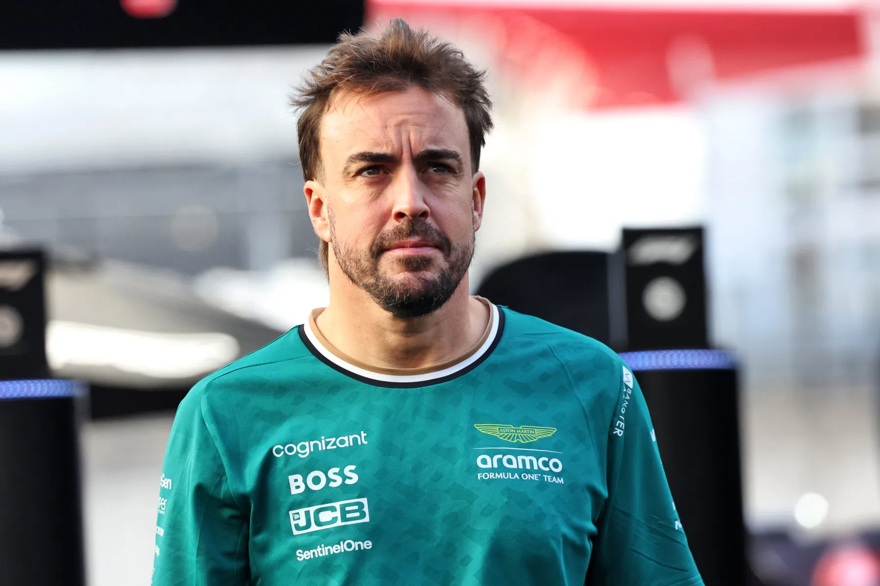 Fernando Alonso quite angry with Liam Lawson after incident in sprint race