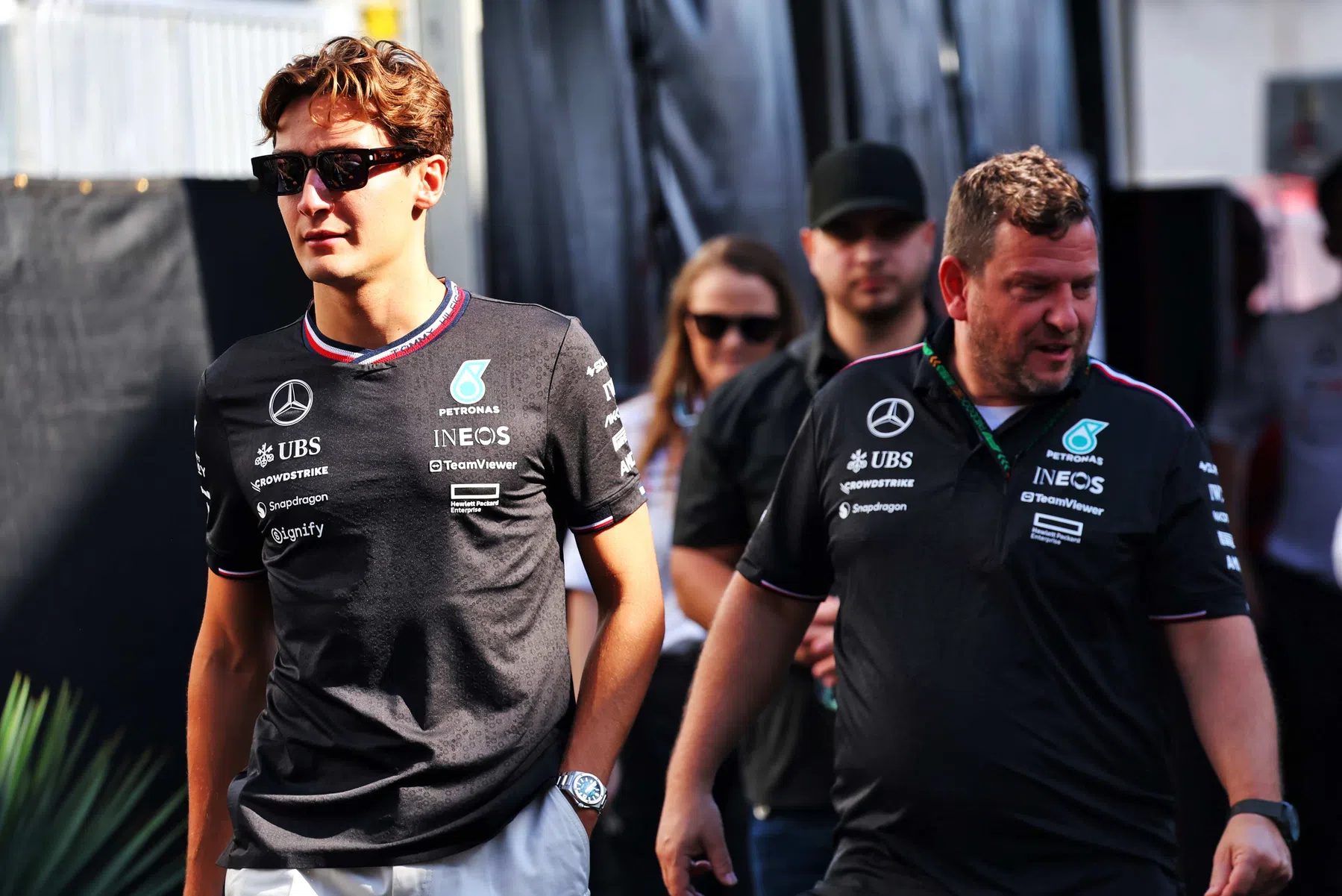 George Russell arranca el GP de EE.UU. desde el pit lane Mercedes