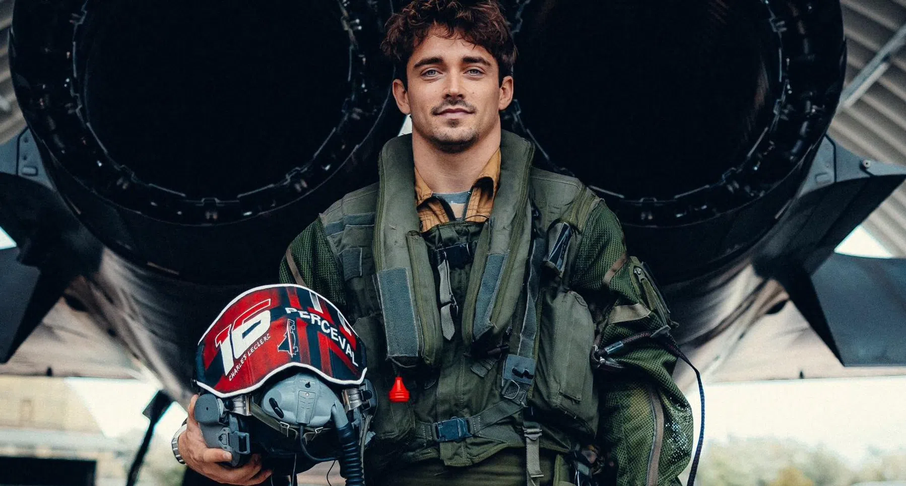 Top Gun experience for Charles Leclerc as fighter jet pilot