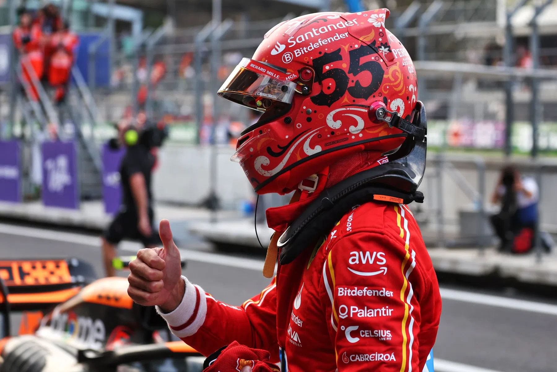 Carlos Sainz worked hard for his pole position in Mexico