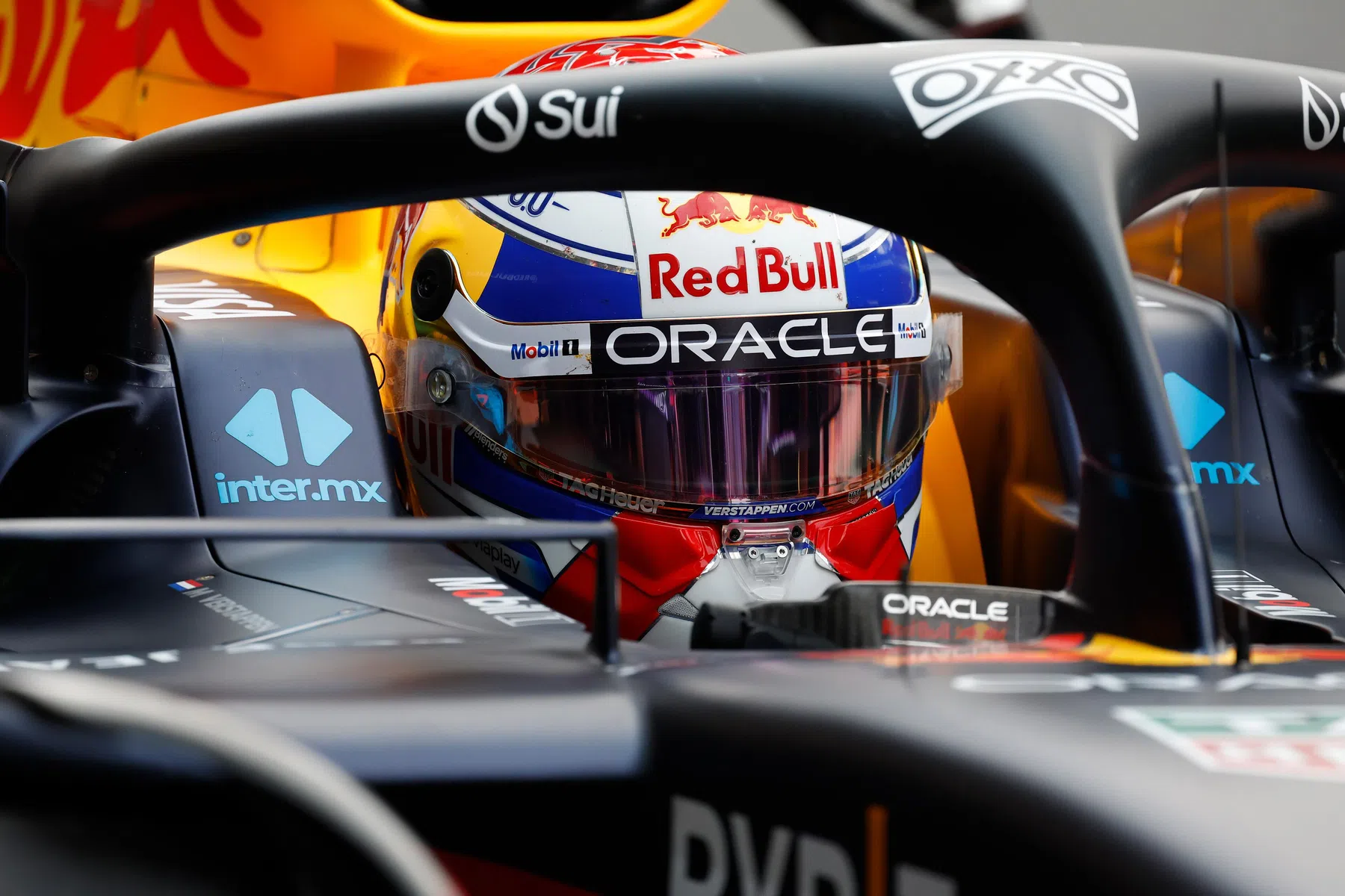 Max Verstappen under pressure during qualifying in Mexico