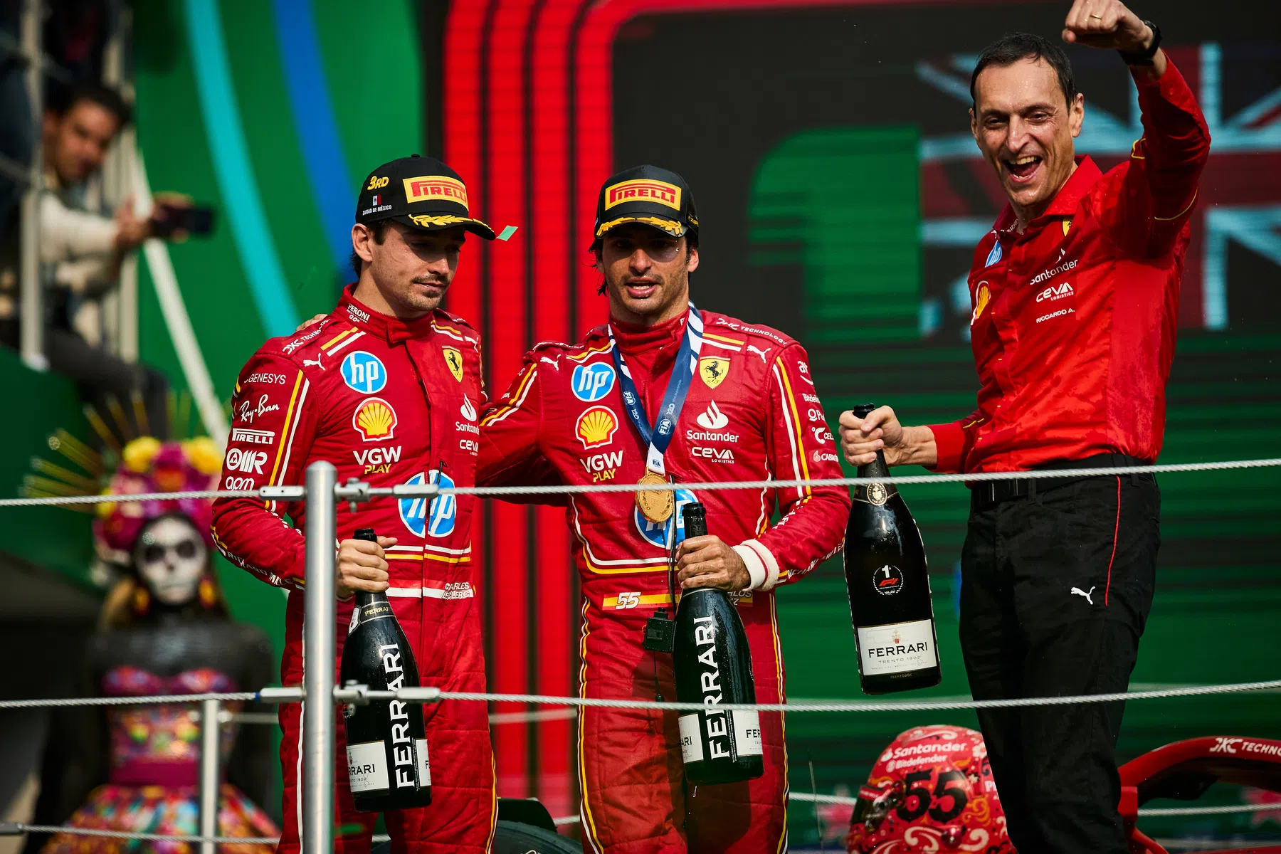 Carlos Sainz y Charles Leclerc dan sentido al título de Constructores de F1 de Ferrari