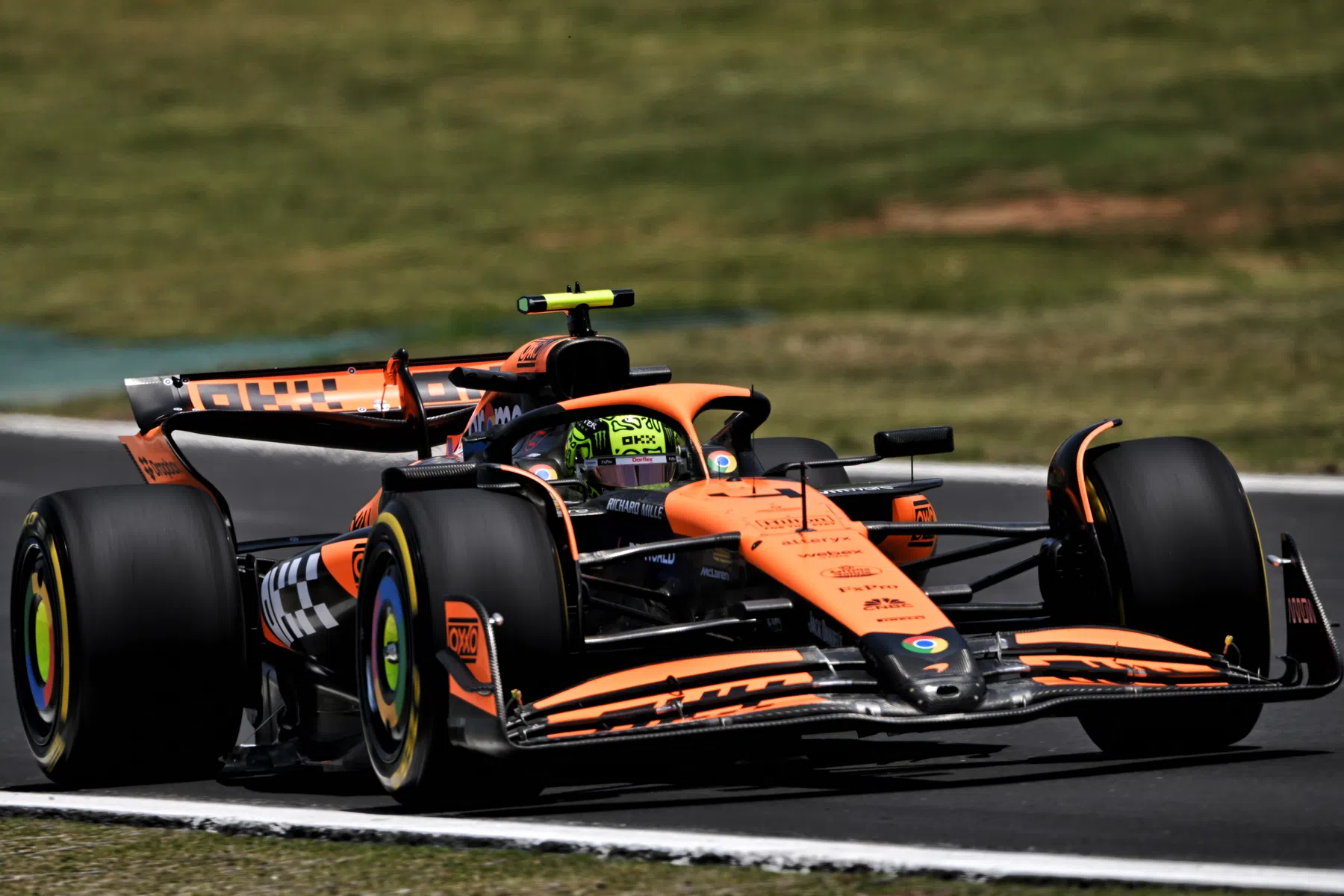 Lando Norris fastest in free practice session in Brazil