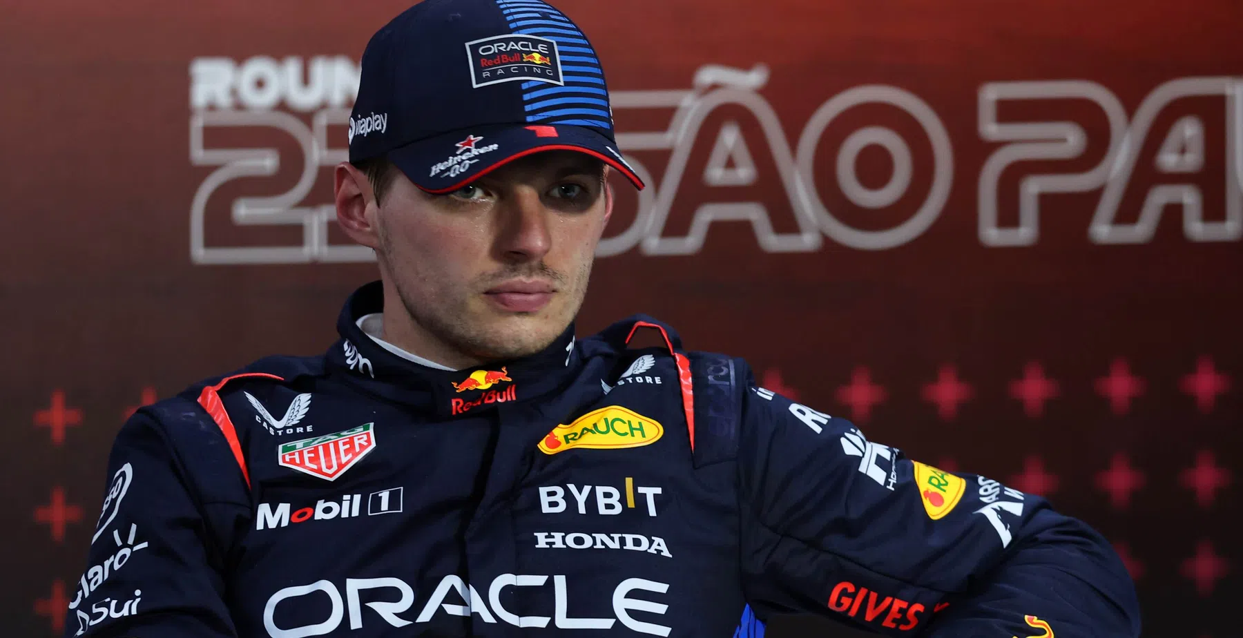 Max Verstappen penalised by the stewards in Brazil