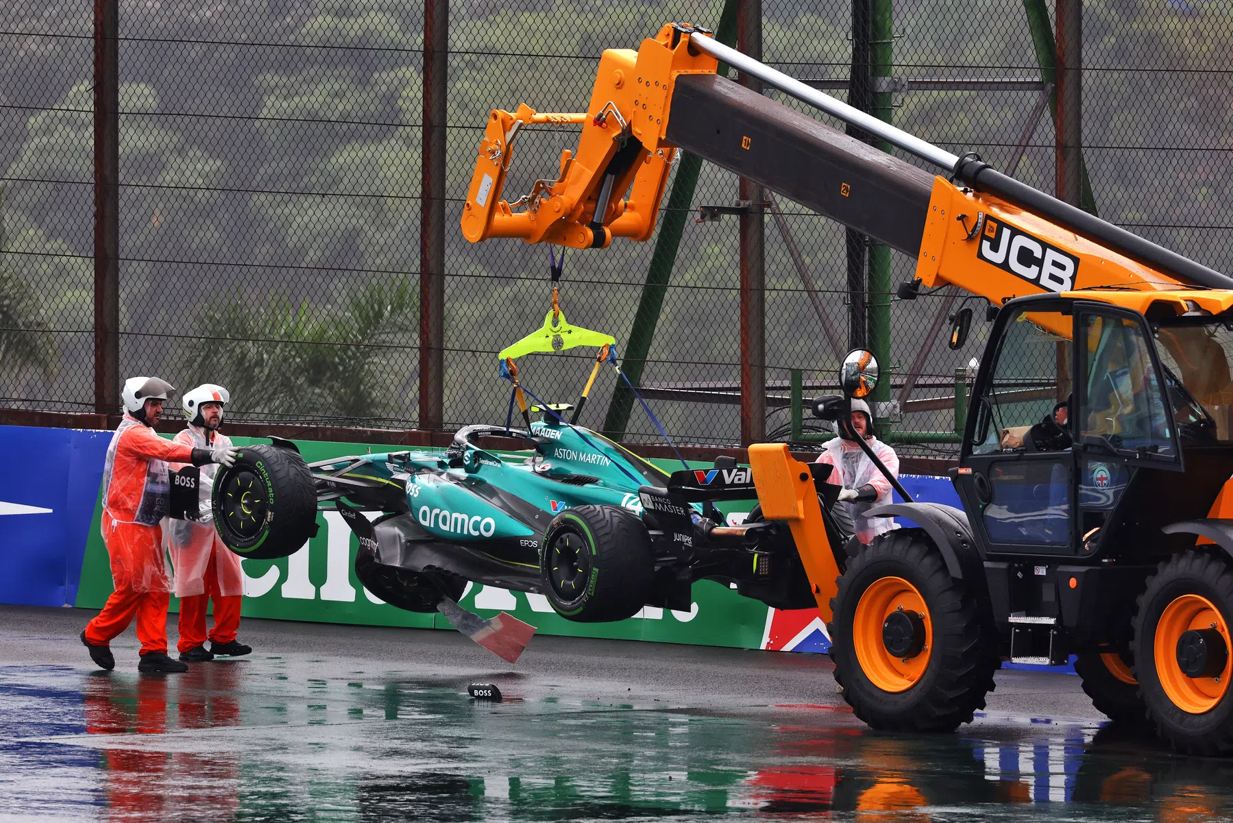 aston martin release update on lance stroll and fernando alonso after crash