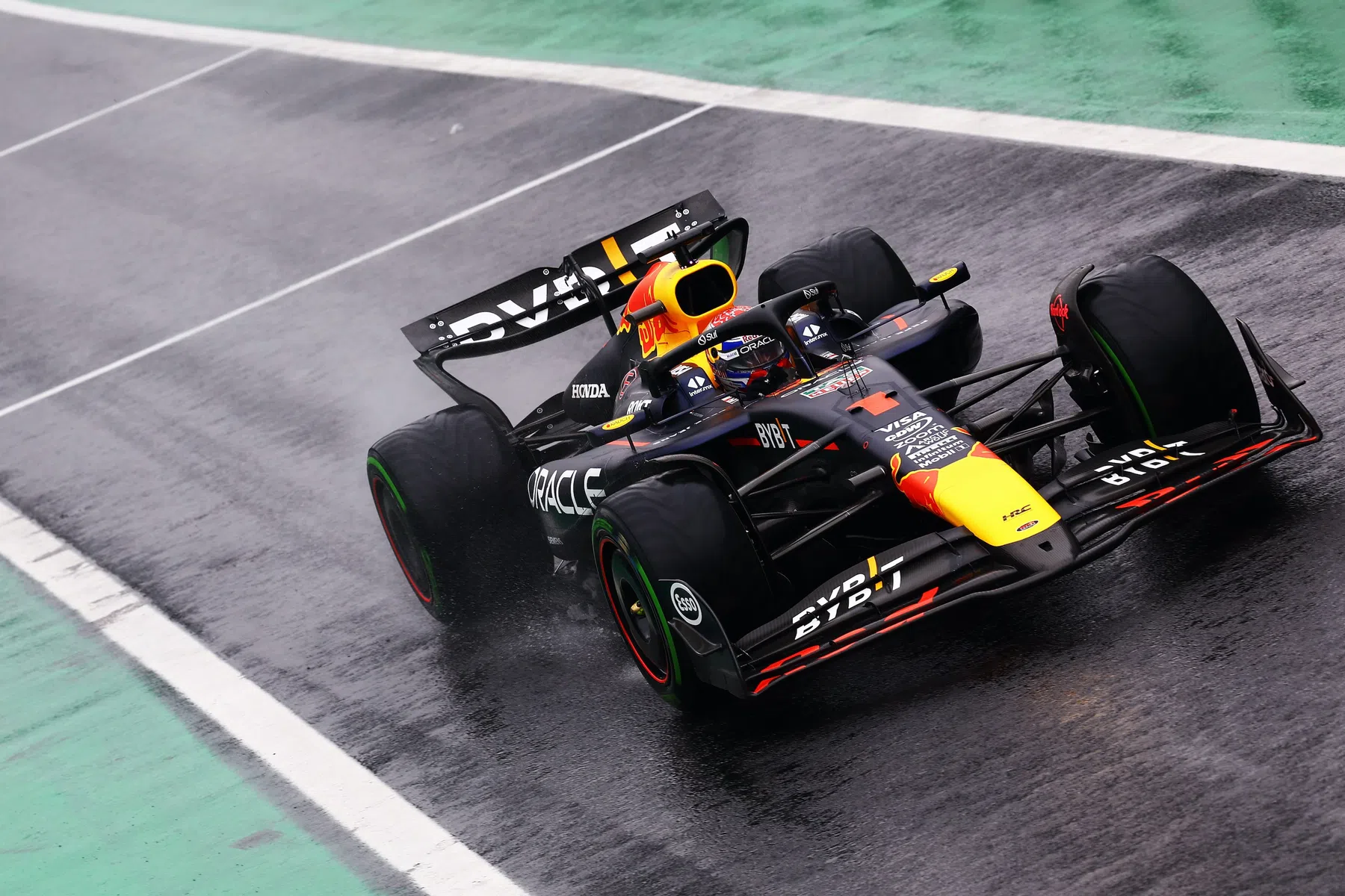 Boardradio F1 coureur Max Verstappen Grand Prix Brazilië